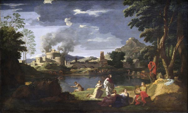 Nicolas Poussin: Paysage avec Orph&eacute;e et Eurydice