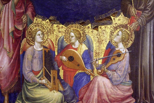 Mariotto di Nardo: La Vierge à l'enfant avec quatre saints (détails)